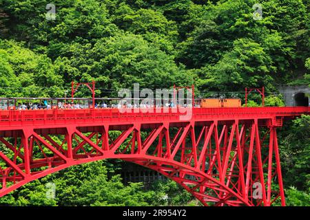 Kurobe Gorge Railway Stockfoto