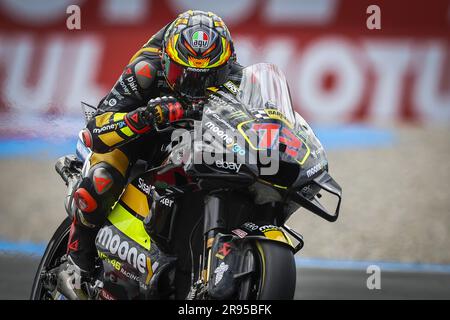 ASSEN – Marco Bezzecchi (ITA) über seine Ducati in Aktion während des MotoGP-Sprint-Rennens am 24. Juni 2023 auf der TT-Rennstrecke in Assen, Niederlande. ANP VINCENT JANNINK Stockfoto