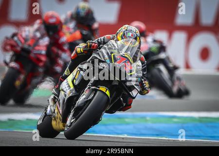ASSEN – Marco Bezzecchi (ITA) über seine Ducati in Aktion während des MotoGP-Sprint-Rennens am 24. Juni 2023 auf der TT-Rennstrecke in Assen, Niederlande. ANP VINCENT JANNINK Stockfoto