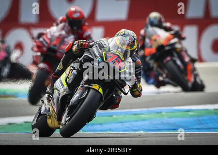 ASSEN – Marco Bezzecchi (ITA) über seine Ducati in Aktion während des MotoGP-Sprint-Rennens am 24. Juni 2023 auf der TT-Rennstrecke in Assen, Niederlande. ANP VINCENT JANNINK Stockfoto