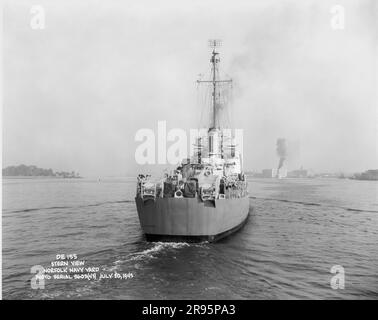 Historische Fotografien der Werft der Norfolk Naval im Fünften Marinestandort. Er untersteht dem Verteidigungsministerium und dem Marineministerium. Stockfoto