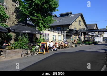 Kopenhagen, Vesterbro Øst, ehemaliges Schlachthofgelände, heute Freizeit- und Gastrozone // Kopenhagen, Vesterbro Øst, ehemalige Schlachthausgegend, tod Stockfoto