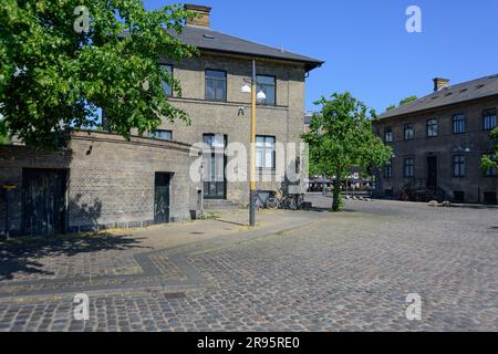 Kopenhagen, Vesterbro Øst, ehemaliges Schlachthofgelände, heute Freizeit- und Gastrozone // Kopenhagen, Vesterbro Øst, ehemalige Schlachthausgegend, tod Stockfoto