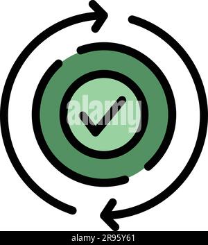 Echtes Vertrauensverhältnis – Symbol. Stellen Sie das Vektorsymbol für echte Vertrauensbeziehungen für das Webdesign dar, isoliert auf weißem Hintergrund Stock Vektor