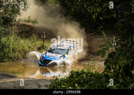 08 Ott TANAK (EST), Martin JARVEOJA (EST), M-SPORT FORD WORLD RALLY TEAM, FORD Puma Rally1 Hybrid, WRC, Action während der Safari Rally Kenya 2023, 7. Runde der WRC World Rally Car Championship 2023, vom 22. Bis 25. Juni 2023 in Naivasha, Nakuru County, Kenia Stockfoto