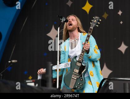 London, Vereinigtes Königreich, 24. Juni 2023. Sam Ryder tritt live auf dem BST Summertime Festival in Hyde Park auf und unterstützt Pink und Gwen Stefani. Cristina Massei/Alamy Live News Stockfoto