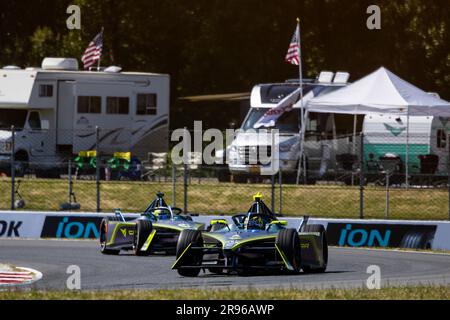 Portland, Etats Unis. 24. Juni 2023. 04 FRIJNS Robin (nld), Team ABT – CUPRA, Spark-Mahindra, Mahindra M9-Electro, Action während des 2023 Southwire Portland ePrix, 9. Tagung der ABB FIA Formel E-Weltmeisterschaft 2022-23, auf der Portland International Raceway vom 22. Bis 24. Juni 2023 in Portland, Vereinigte Staaten von Amerika - Foto Julien Delfosse/DPPI Kredit: DPPI Media/Alamy Live News Stockfoto