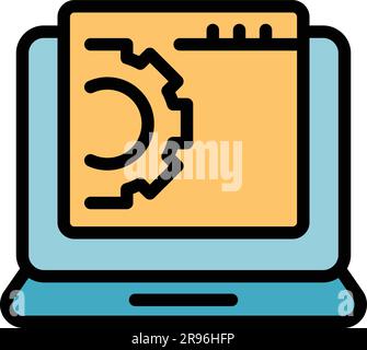 Suchmaschinensymbol ändern. Modellstruktur Ändern Sie das Vektorsymbol der Suchmaschine für das Webdesign, isoliert auf weißem Hintergrund Stock Vektor