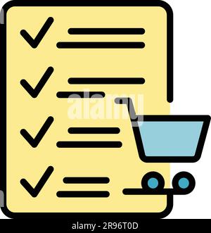 Papiersymbol für regulierte Produkte. Umreißen regulierter Produkte Papiervektorsymbol für Webdesign isoliert auf weißer Hintergrundfarbe Stock Vektor