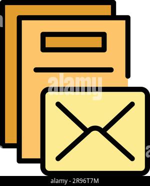 Postsymbol für regulierte Produkte. Skizzieren Sie regulierte Produkte, und senden Sie ein Vektorsymbol für das Webdesign, isoliert auf weißem Hintergrund Stock Vektor
