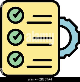 Symbol für die Steuerung regulierter Produkte. Kontur regulierter Produkte steuert Vektorsymbol für Webdesign isoliert auf weißem Hintergrund flach Stock Vektor