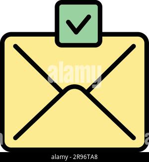Symbol für den Postbrief für regulierte Produkte. Skizzieren Sie regulierte Produkte. Vektorsymbol für Webdesign isoliert auf weißem Hintergrund Stock Vektor