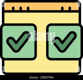 Symbol für den Vergleich regulierter Produkte. Outline regulierte Produkte vergleichen Vektorsymbole für Webdesign isoliert auf weißem Hintergrund flach Stock Vektor