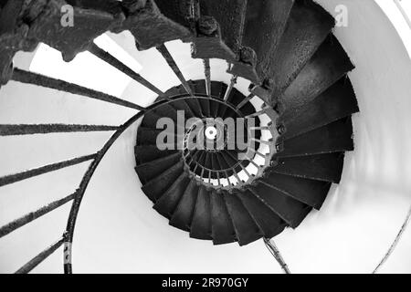Wendeltreppe, Leuchtturm Big Brother, Bruderinseln, Ägypten Stockfoto