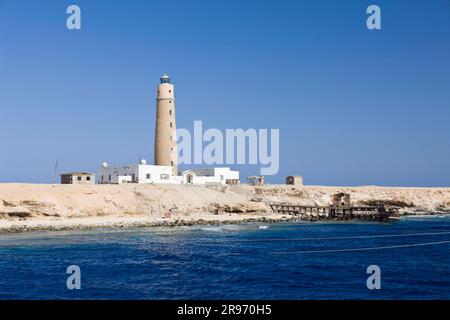 Big Brother Lighthouse, Brother Islands, Rotes Meer, Ägypten Stockfoto