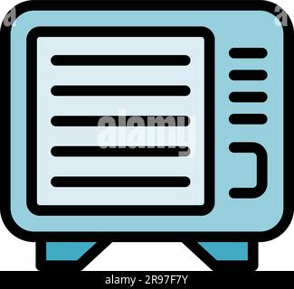 Reparieren Sie das alte Klimaanlagensymbol. Umriss Reparatur des alten Vektorsymbols der Klimaanlage für Webdesign isoliert auf weißem Hintergrund flach Stock Vektor