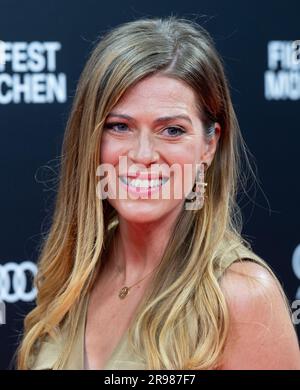 München, Deutschland. 23. Juni 2023. Nele Kiper, Schauspielerin, kommt zur Eröffnung des Münchner Filmfestivals auf die Gasteig HP8. Das Filmfestival wird dieses Jahr mit dem Film „die persische Version“ eröffnet und zeigt bis 01.07.2023 Filme aus der ganzen Welt. Kredit: Sven Hoppe/dpa/Alamy Live News Stockfoto
