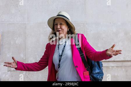 London, Großbritannien. 25. Juni 2023. BBC Chief International Korrespondent und Senior Presenter, Lyce Doucet, in den BBC Studios. Kredit: Joe Maida/Alamy Live News Stockfoto