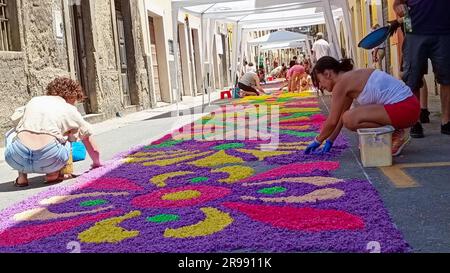 Processione dei Ceri ed infiorata/Prozession von Kerzen und Blumen - Rieti, Italien Kredit: CAL Sport Media/Alamy Live News Stockfoto