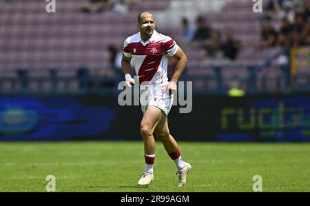 Krakau, Polen. 25. Juni 2023. Rugby 7s. Europäische Spiele 2023. Henryk-Reyman-Stadion. Krakau. Lasha Lomidze (GEO) während der Rugby-Veranstaltung 7s bei den Europaspielen 2023 in Krakau, Polen. Kredit: Sport In Pictures/Alamy Live News Stockfoto