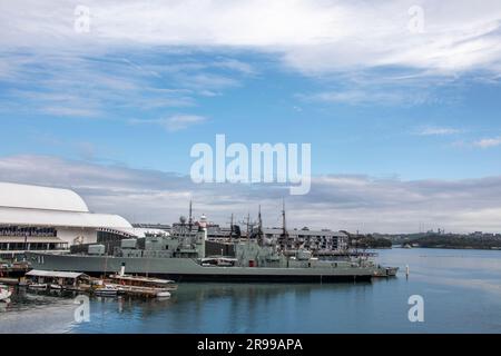 Sydney, Australien, 26. März 2023: Das Australian National Maritime Museum (ANMM) ist ein staatlich betriebenes Meeresmuseum in Darling Harbour. Stockfoto