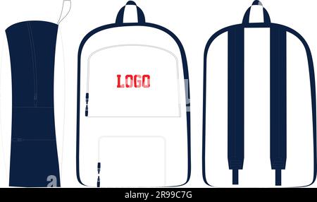Rucksacktasche für Sport Stock Vektor