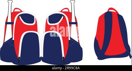 Rucksacktasche für Sport Stock Vektor