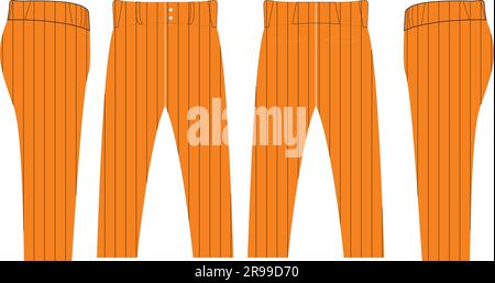 Baseballhosen-Mock-Ups Stock Vektor