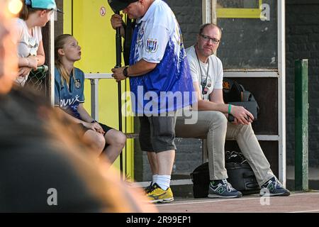 Oudenaarde, Belgien. 24. Juni 2023. Tom Boudeweel zeigte sich bei einem Freundschaftsspiel zwischen KSV Oudenaarde und RSC Anderlecht während der Vorbereitungen für die Saison 2023-2024 am Samstag, den 24. Juni 2023 in Oudenaarde, Belgien . PHOTO STIJN AUDOOREN | Kredit: Sportpix/Alamy Live News Stockfoto