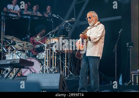 Glastonbury, Großbritannien. 25. Juni 2023. Sonntag beim Glastonbury Festival 2023, Worthy Farm, Glastonbury. Kredit: Guy Bell/Alamy Live News Stockfoto