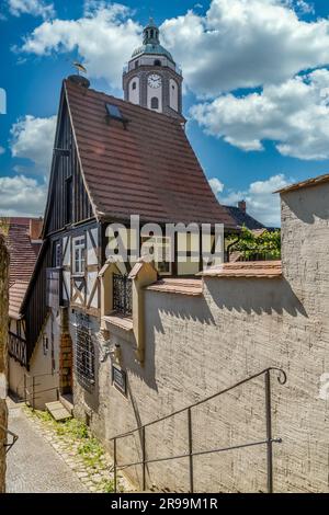 Verzaubertes mittelalterliches Haus in Meissen Deutschland Stockfoto