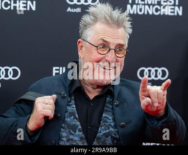 München, Deutschland. 23. Juni 2023. Martin Semmelrogge, Schauspieler, besucht Gasteig HP8 zur Eröffnung des Münchner Filmfestivals. Das Filmfestival wird dieses Jahr mit dem Film „die persische Version“ eröffnet und zeigt bis 01.07.2023 Filme aus der ganzen Welt. Kredit: Sven Hoppe/dpa/Alamy Live News Stockfoto