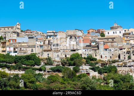 Die antike Stadt Buscemi in Sizilien, Italien Stockfoto