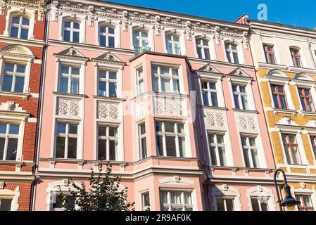 Liebevoll renovierte alte Gebäude in Prenzlauer Berg in Berlin Stockfoto