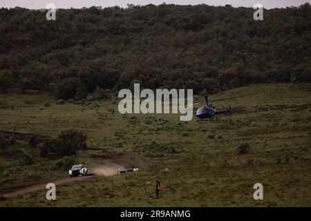 Naivasha, Kenia. 25. Juni 2023. Oliver Solberg Elliott Edmondson, Team Oliver Solberg Skoda Fabia RS, 23. Juni 2023 in Naivasha, Kenia Kredit: Live Media Publishing Group/Alamy Live News Stockfoto