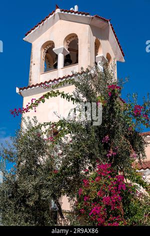 Blick von den zentralen Straßen von Athen, der griechischen Hauptstadt. Stockfoto