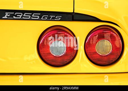 F355 GTS Heckleuchtengruppe Stockfoto