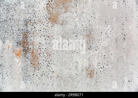 Grunge Beton Wandstruktur Hintergrund mit Flecken und geschälten Schichten Stockfoto