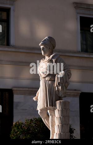 Marmorstatue von Pericles in Athen. Pericles war ein griechischer Politiker und General während des Goldenen Zeitalters von Athen. Stockfoto