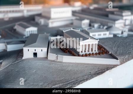 Athen, Griechenland - 25. November 2021: Miniatur der antiken Agora von Athen oder der klassischen Agora im Nordwesten der Akropolis, Athen, Gree Stockfoto