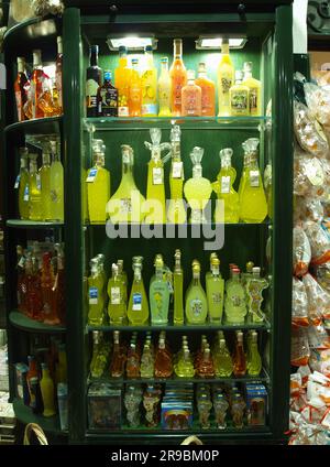 Souvenirladen in Korfu-Stadt, Griechenland Stockfoto