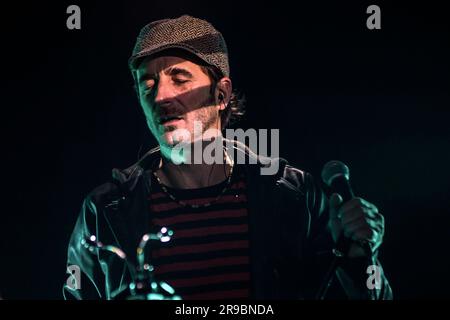 Efecto Manjatan: presentación del Disco 'Super-Wiederaufbau'. Niceto Humboldt, Buenos Aires. Argentinien. Stockfoto