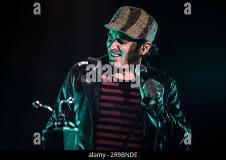 Efecto Manjatan: presentación del Disco 'Super-Wiederaufbau'. Niceto Humboldt, Buenos Aires. Argentinien. Stockfoto