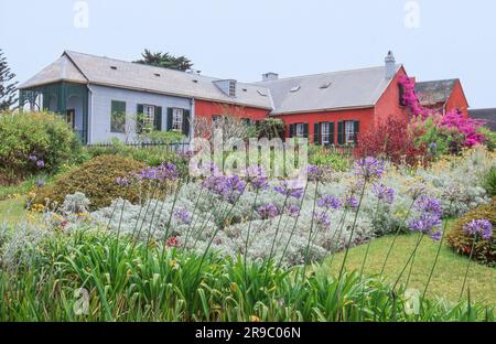 Das Longwood House auf St. Helena Island, das sich im Besitz Frankreichs befindet, war Napoleons Residenz für die letzten sechs Jahre seines Lebens. Stockfoto