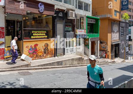 Street Graffiti, mittlere Ebenen, Hongkong, SAR, China Stockfoto