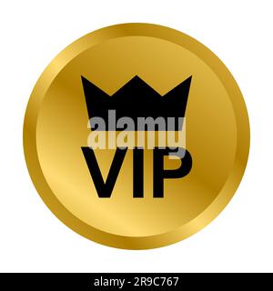 VIP-Symbolvektor für Grafikdesign, Logo, Website, soziale Medien, mobile App, BENUTZEROBERFLÄCHE Stock Vektor