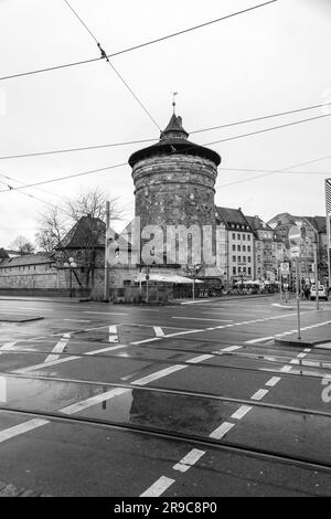 Nürnberg, Deutschland - 28. DEZEMBER 2021: Nürnberg Hauptbahnhof, Nürnberg Hauptbahnhof ist der Hauptbahnhof in Nürnberg. Es ist die Lara Stockfoto