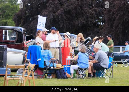 Jährliche Rally & Concours d'Elegance von Rolls-Royce und Bentley Cars im Burghley House Stockfoto