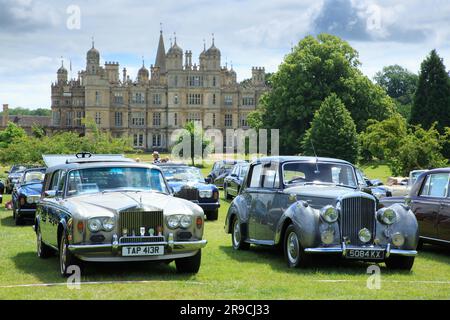 Jährliche Rally & Concours d'Elegance von Rolls-Royce und Bentley Cars im Burghley House Stockfoto