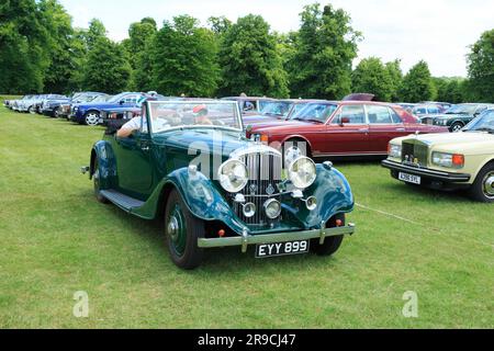 Jährliche Rally & Concours d'Elegance von Rolls-Royce und Bentley Cars im Burghley House Stockfoto